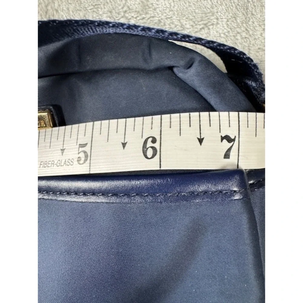 Tommy Hilfiger Crossbody Bag Womens Small Navy Blue Nylon Dome Gold‎ Logo Strap